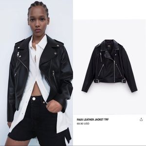 Zara Faux Leather Jacket